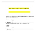 NURS 6635-15 Week 6 Midterm Exam 2022&lpar;100&percnt; Correct Answers&rpar;&vert; Verified
