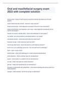 Oral and maxillofacial surgery exam 2022 with complete solution
