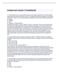 Maternal Exam 2 Testbank Questions And Answers 2022