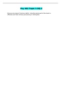 Psy 402 Topic 5 DQ 2