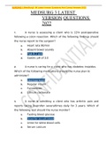 NURSING 11MedSurg3  98 Latest Version Questions And Correct Answers 2022