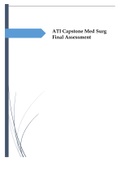 ATI Capstone Med Surg Final Assessment  Paper