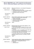 NR 511 MIDTERM exam , NEW , Best Reviewed Document: NR 511: Differential Diagnosis and Primary Care Practicum