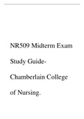 NR509 Midterm Exam Study Guide- Chamberlain College of Nursing.pdf