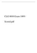 CLG 0010 Exam 100% Scored.pdf