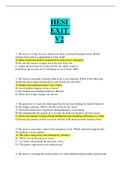 HESI A2 >>Nursing>HESI RN EXIT EXAM &lpar;ALREADY PASSED