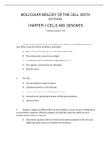 Molecular Biology of the Cell, Alberts - Exam Preparation Test Bank (Downloadable Doc)
