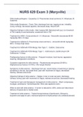  NURS 629 Exam 3 &lpar;Maryville&rpar; &lpar;Latest 2022&sol;2023&rpar; Download to Score A