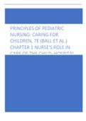 Principles of Pediatric Nursing- Caring for Children, 7e Ball et al