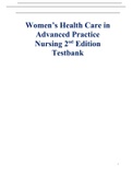 Womens Health Care in Advanced Practice Nursing 2nd edition Alexander Test Bank