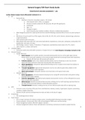 General Surgery EOR Exam Study Guide PREOP/POSTOP CARE (RISK ASSESSMENT)
