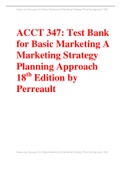 Test Bank for Basic Marketing A Marketing Strategy Planning Approach 18th Edition by Perreault  	