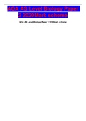 AQA AS Level Biology Paper 2 2020 Mark scheme&period;