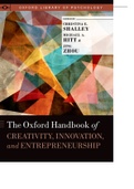 The Oxford Handbook of Creativity, Innovation, and Entrepreneurship.
