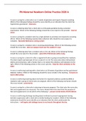 PN Maternal Newborn Online Practice 2020 A
