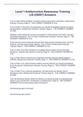 Level 1 Antiterrorism Awareness Training &lpar;JS-US007&rpar; Questions and Answers &lpar;Latest 2022&sol;2023&rpar; Verified Answers 