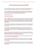PN Comprehensive Online Practice 2020 B - Questions&comma; Answers and Rationales