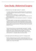 ursing 240 maternity and pediatric nursing >>Case Study- Abdominal Surgery questions and answers