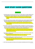 AHIP Final Exam Test Questions and Answers (2022/2023) (M1,M2,M3,M4,M5)With verified answers