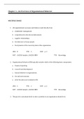 Organizational Behavior, Griffin - Exam Preparation Test Bank (Downloadable Doc)