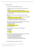 NUR 641 Final Exam Review Questions And Answers 2021&sol;2022