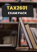 TAX2601 Exam Pack (Questions and Answers)