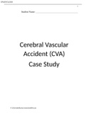 Cerebral Vascular Accident (CVA) John Gates is a 59-year-old male -Answered