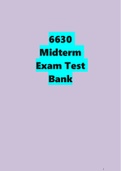 6630 Midterm Exam Test Bank