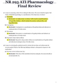 NR 293 ATI Pharmacology Final Review