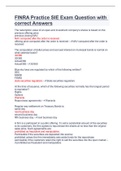 FINRA Practice SIE Exam Question with correct Answers&period;