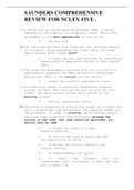  SAUNDERS COMPREHENSIVE REVIEW FOR NCLEX FIVE &period;&sol; SAUNDERS COMPREHENSIVE REVIEW FOR NCLEX FIVE &period;
