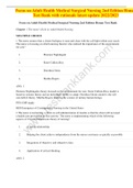 Focus on Adult Health Medical Surgical Nursing 2nd Edition Honan Test Bank with rationale latest update 2022&sol;2023