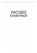 FAC2602 EXAM PACK