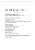 NSG 4330 Complex Midterm 1