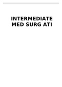 INTERMEDIATE MED SURG ATI (45 Questions and Answers)