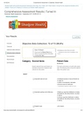 Comprehensive Assessment Results &vert; Turned In Advanced Health Assessment - NURS 541-0