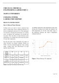 Cooling Tower Laboratory Report