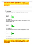 NUR MISC NRNP 6635 Final Exam Q &As guaranteed success latest update 2021&sol;2022 graded A&plus;
