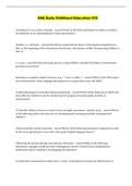 OAE Early Childhood Education 012