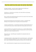 WATER TREATMENT BUNDELED QUESTIONS AND ANSWERS GRADED A&plus;