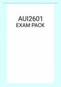 AUI2601 exam pack
