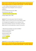 2020&sol;2021 NCLEX-PN Test Prep Questions and Answers with Explanations V2 PRACTICE EXAM 1 &lpar;STUDY MODE&rpar;