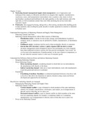 Channel Management and Retailing Notes