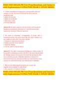 2020&sol;2021 NCLEX-PN Test Prep Questions and Answers with Explanations V4 PRACTICE EXAM 2 &lpar;STUDY MODE&rpar;