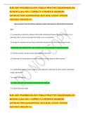 NUR 2407 PHARMACOLOGY FINALS PRACTICE QUIZZES&NCLEX REVIEW Q &As100&percnt; CORRECTLY&sol;VERIFIED ANSWERS  SATISFACTION GUARANTEED SUCCESS LATEST UPDATE 2022&sol;2023 GRADED A&plus; 