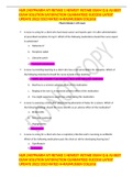 NUR 2407PHARM ATI RETAKE 1 NEWEST  RETAKE EXAM Q & AS BEST EXAM SOLUTION SATISFACTION GUARANTEED SUCCESS LATEST UPDATE 2022&sol;2023 RATED A&plus;RASMUSSEN COLLEGE