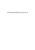 ATI Mental Health Practice Exam A.
