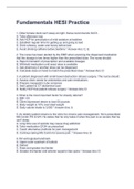 Fundamentals HESI Practice Questions And Answers 2022&sol;2023