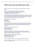 TNCC final exam test 2022 open book