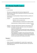 ATI Mental Health Exam 3 &sol;Questions & Answers&sol;Updated